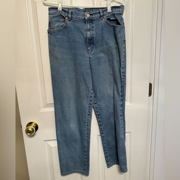 RALPH LAUREN JEANS CO Size 8 High Rise Straight Leg Blue Denim Women - Picture 1 of 11